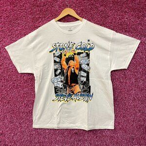WWE Stone Cold Steve Austin Superimposed Graphic T-Shirt Large